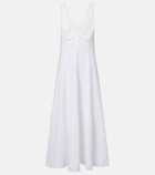 Polo Ralph Lauren Crocheted linen midi dress