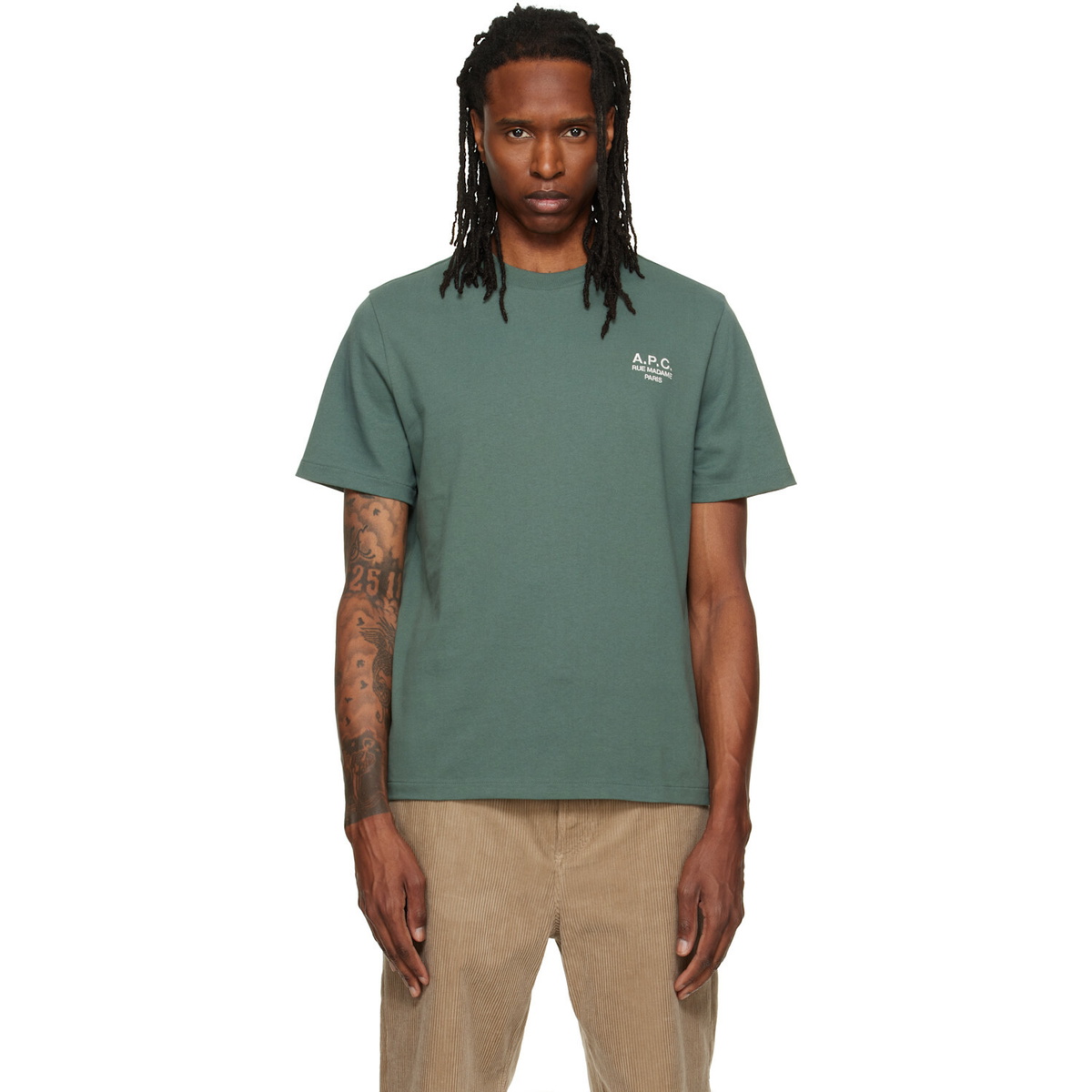 A.P.C. - Sacai Kiyo Zip-Detailed Logo-Print Cotton-Jersey T-Shirt