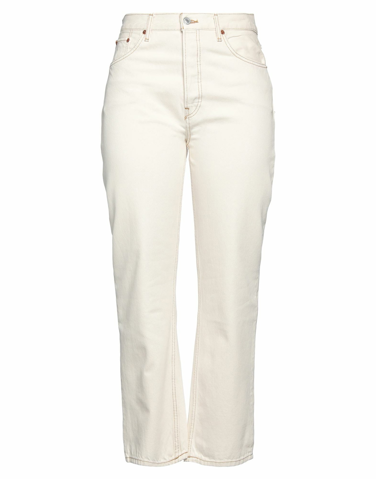Re/done Womens Jeans Cream