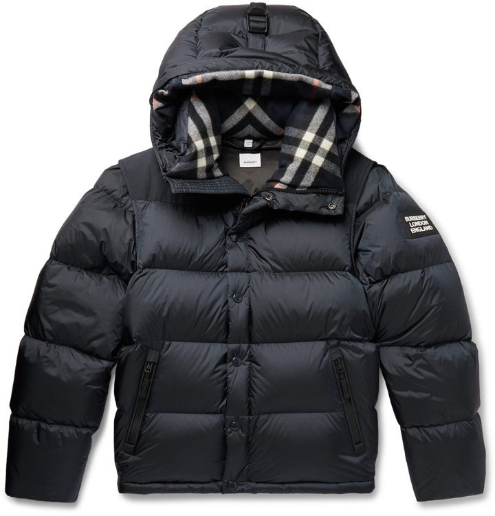 Photo: Burberry - Quilted Nylon Jacket - Blue