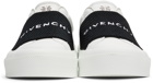 Givenchy White & Black City Court Slip-On Sneaker