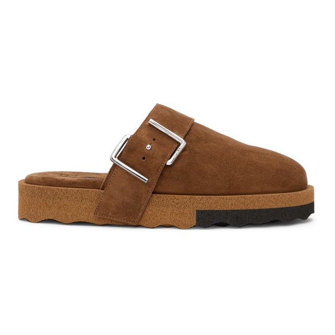 Photo: Off-White Brown Comfort Slippers