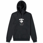 AAPE Men's Popover Logo Hoody in Black