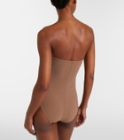 Karla Colletto Tess floral-appliqué swimsuit