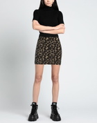 Jucca Womens Mini skirt Dark in Brown