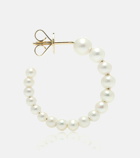 Sophie Bille Brahe - Marco 14kt gold and pearl hoop earrings