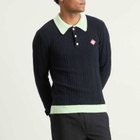 Casablanca Men's Boucle Polo in Black