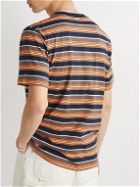 Beams Plus - Striped Cotton-Jersey T-shirt - Orange