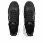 Alexander McQueen Men's Oversized Runner Sneakers in Black/White