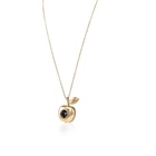 Marc Jacobs Quartz Black Dial The Bauble Apple Pendant Ladies Necklace Watch MJ0120179308