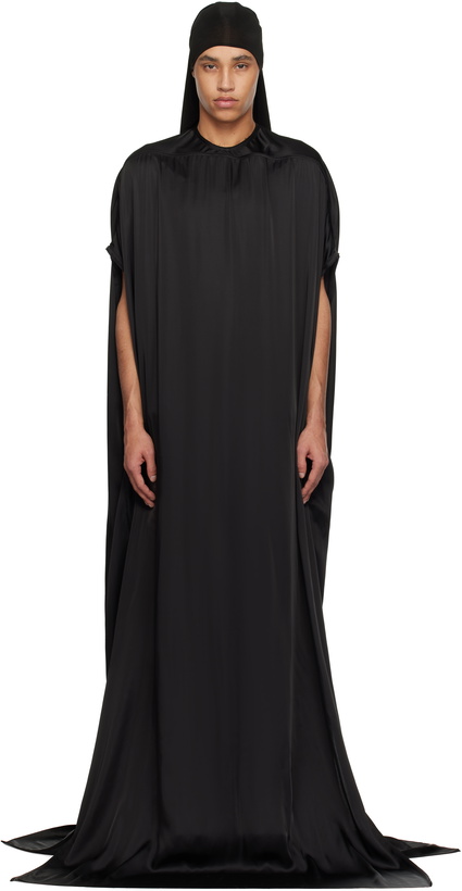 Photo: Rick Owens Black Hollywood Tommy Gown Maxi Dress