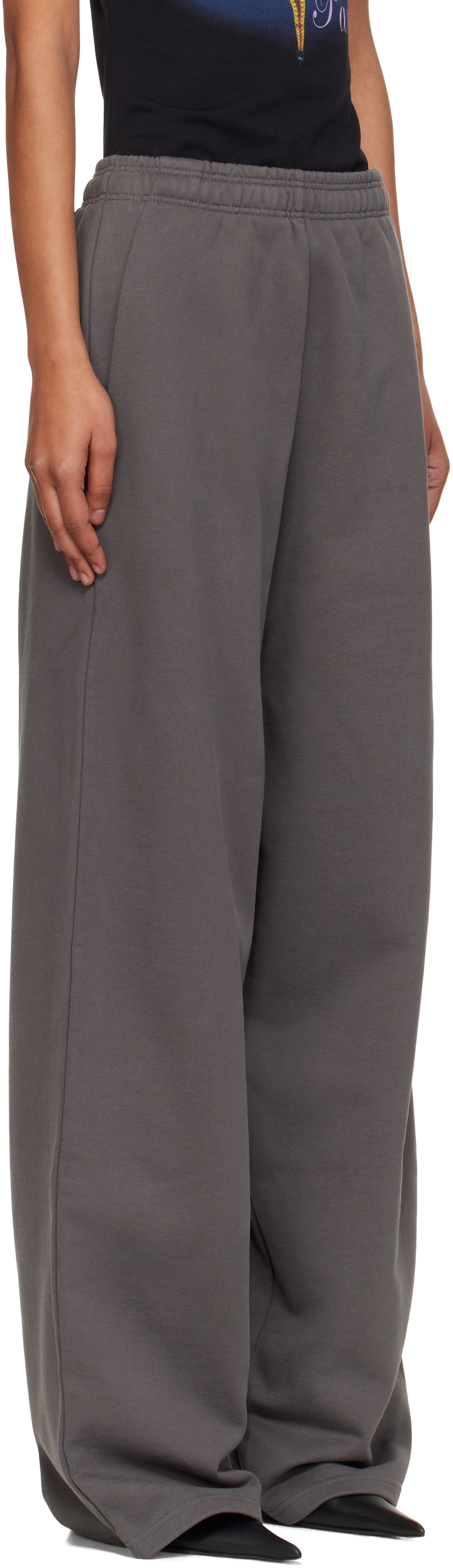 VETEMENTS Gray Boxing Logo Baggy Lounge Pants