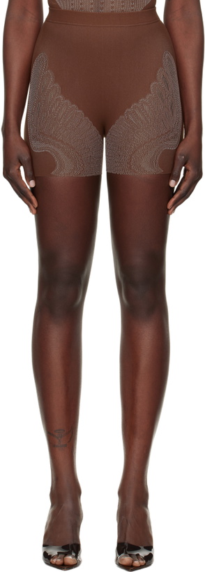 Photo: Poster Girl Brown Raven Wings Cycling Shorts