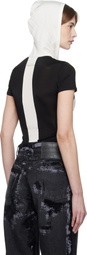 Jean Paul Gaultier Black & White 'The Chevrons' Hoodie