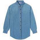 Acne Studios Men's Speirs Denim Shirt in Mid Blue