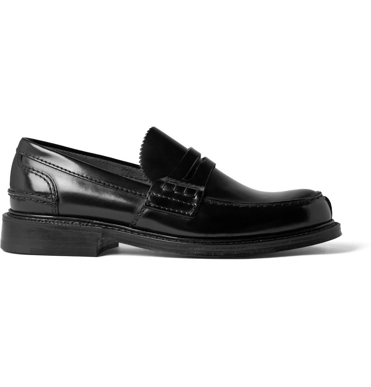 Church's - Willenhall Bookbinder Fumè Leather Penny Loafers - Black ...