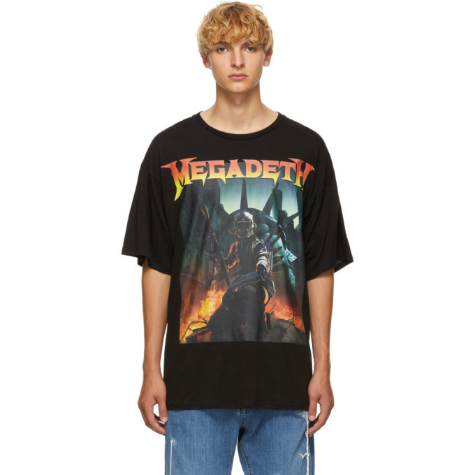 R13 Black Megadeth Fatalbot T Shirt R13