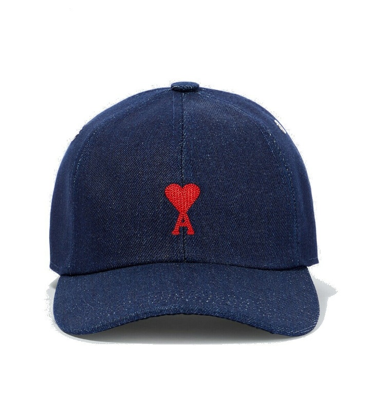 Photo: Ami Paris Logo denim baseball cap