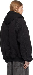 Juun.J Black Work Denim Jacket