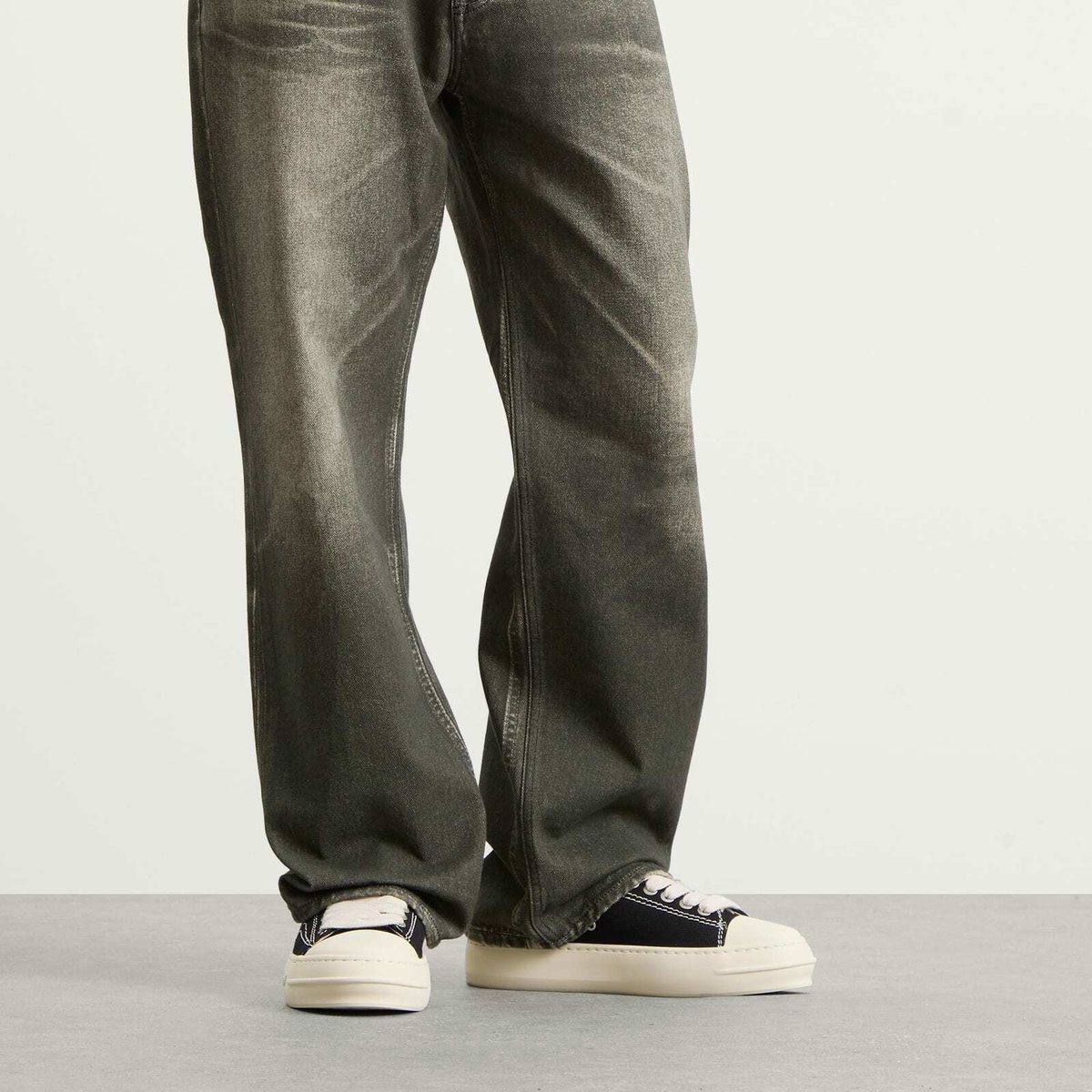 Represent Men's Rep-Cap Sneaker in Jet Black