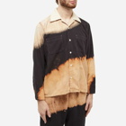 Noma t.d. Men's Hand Dyed Flannel Shirt in Black