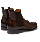 Officine Creative - Tempus Polished-Leather Chelsea Boots - Dark brown