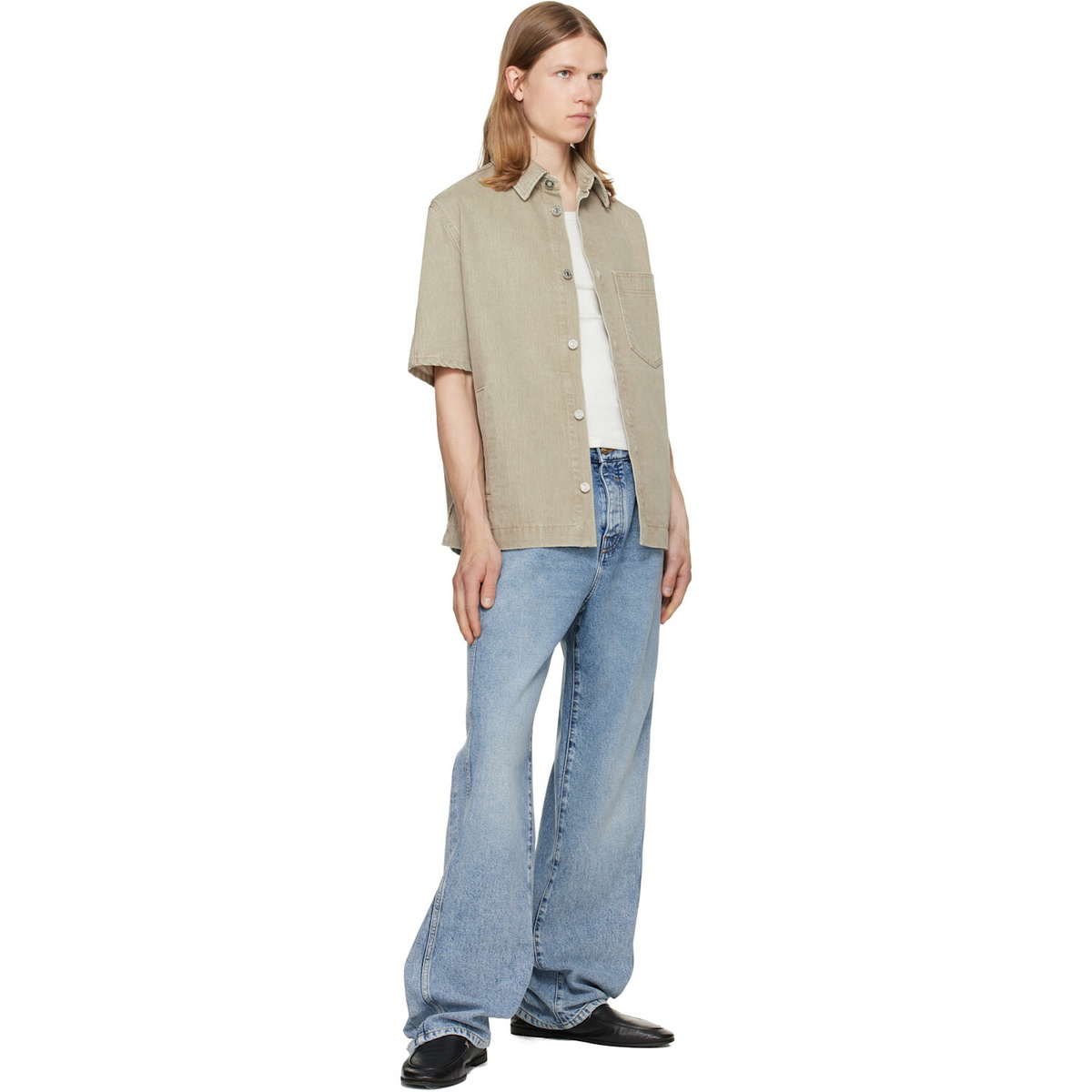 BALMAIN Blue Loose-Fit Jeans