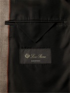 Loro Piana - Double-Breasted Virgin Wool-Twill Suit Jacket - Neutrals