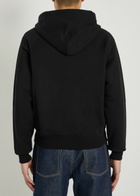 Ami Paris Hooded Cotton Sweatshirt Black