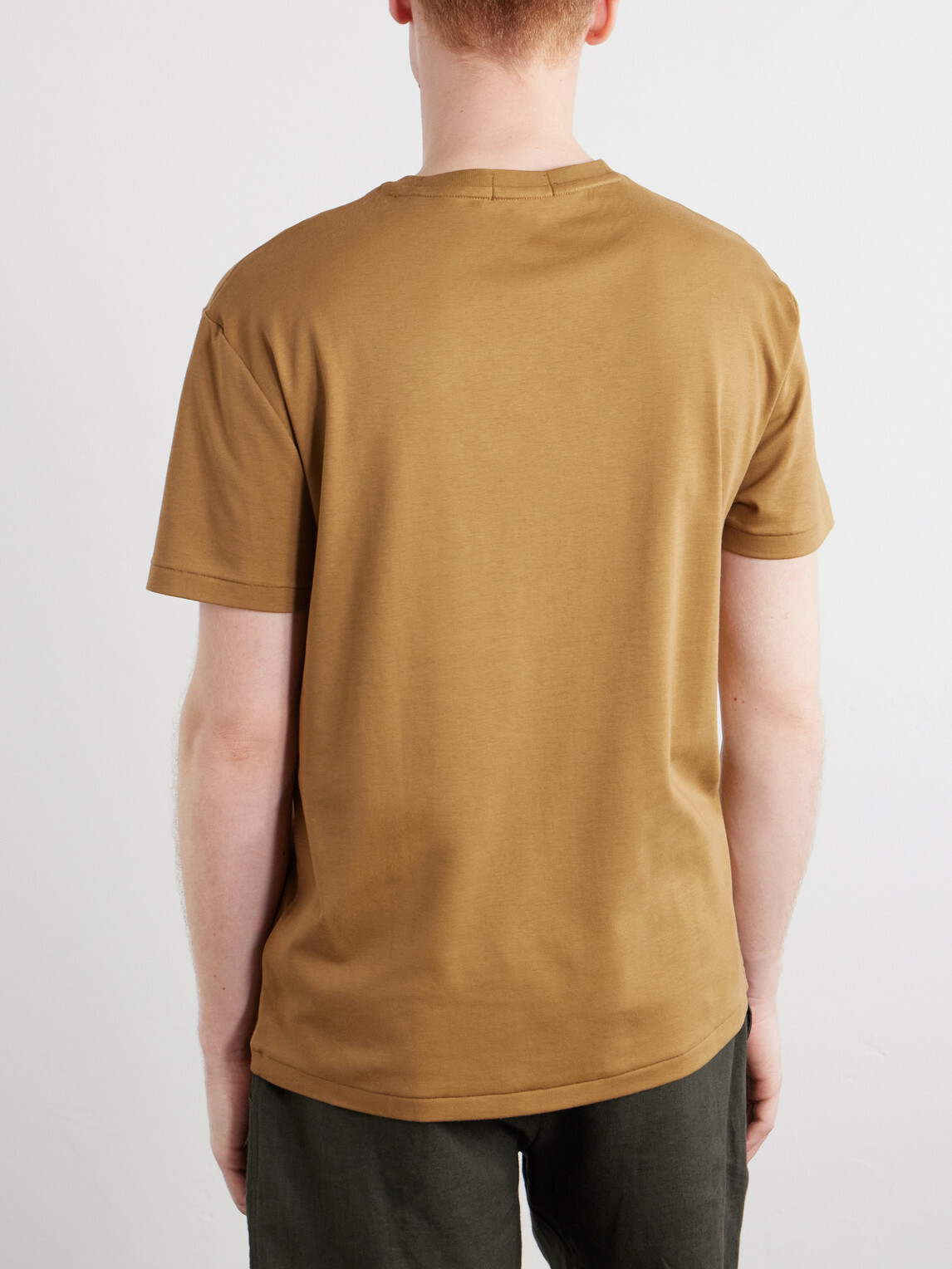 Polo Ralph Lauren - Logo-Embroidered Cotton-Jersey T-Shirt - Brown