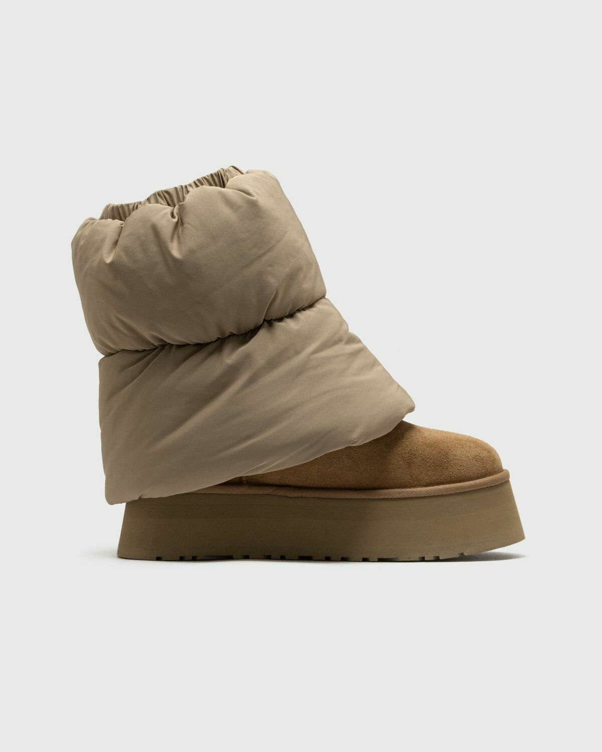 Ugg Classic Mini Dipper Puffer Brown Boots Ugg