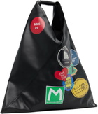 MM6 Maison Margiela Black Classic Medium Triangle Tote