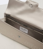 Roger Vivier Efflorescence embellished satin clutch