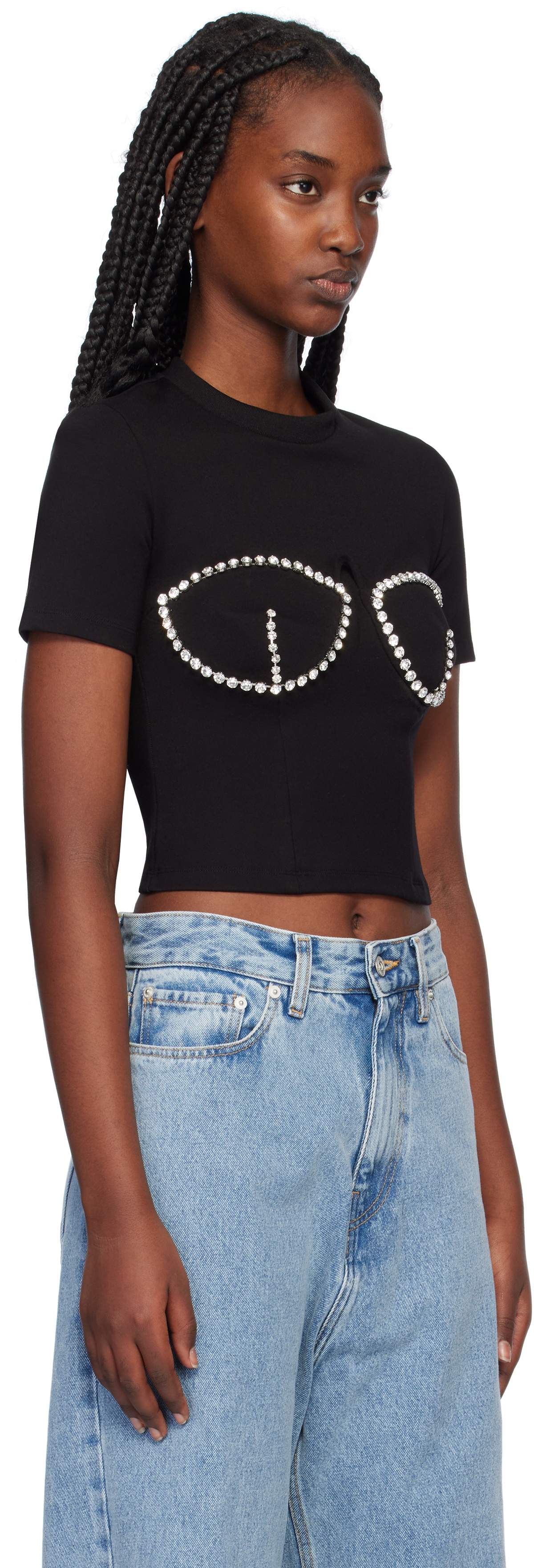 【AREA】Crystal Bustier Tシャツ Crystal Bustier Cup T-Shirt – AREA