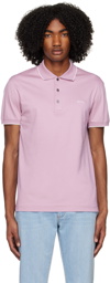 ZEGNA Purple Embroidered Polo