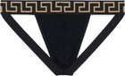Versace Black Cotton-Jersey Jockstrap