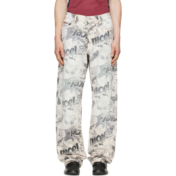 Photo: Martine Rose White & Black 5 Pocket Relaxed Fit Jeans