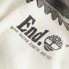 END. x Timberland T-Shirt in White Sand