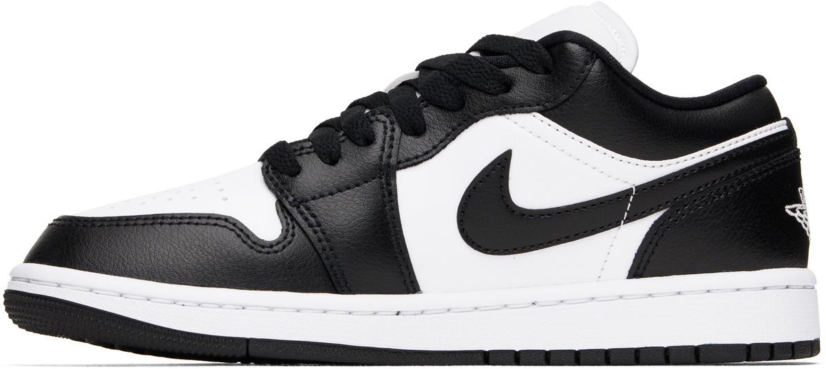 Nike Jordan White &. Black Air Jordan 1 Low Sneakers