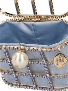 ROSANTICA Holli Crystal & Pearl Top Handle Bag