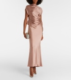 The Sei Silk satin maxi skirt