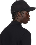 Balmain Black Cotton Baseball Cap