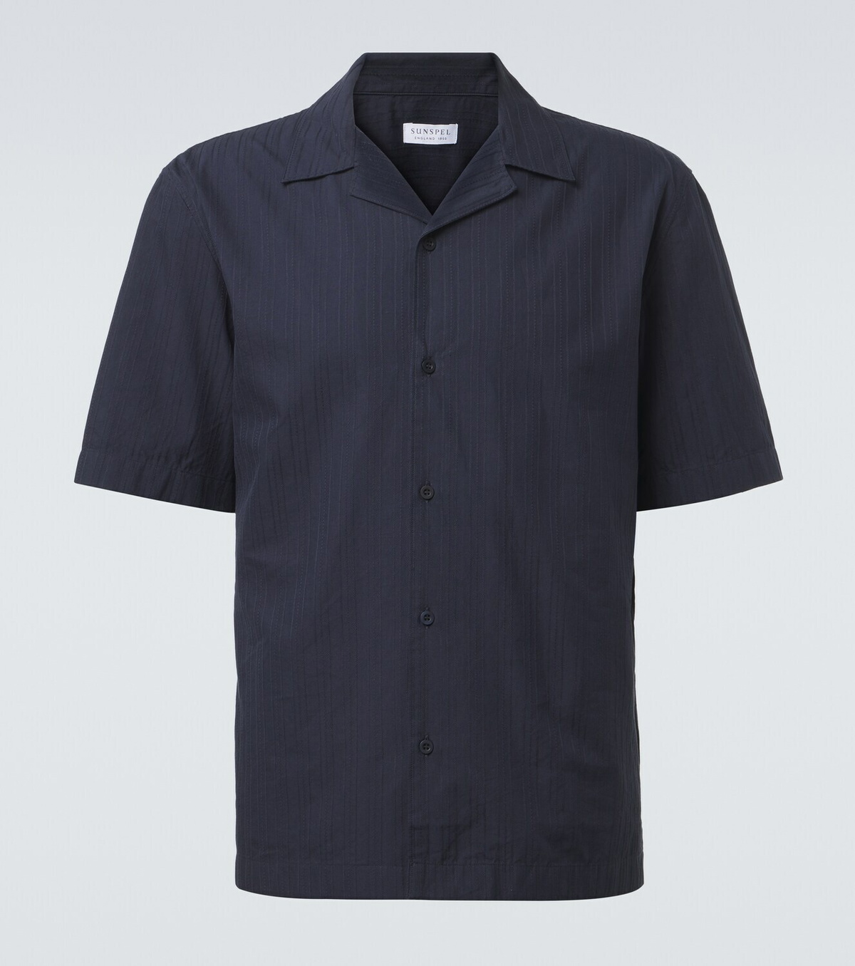 Sunspel Striped cotton shirt