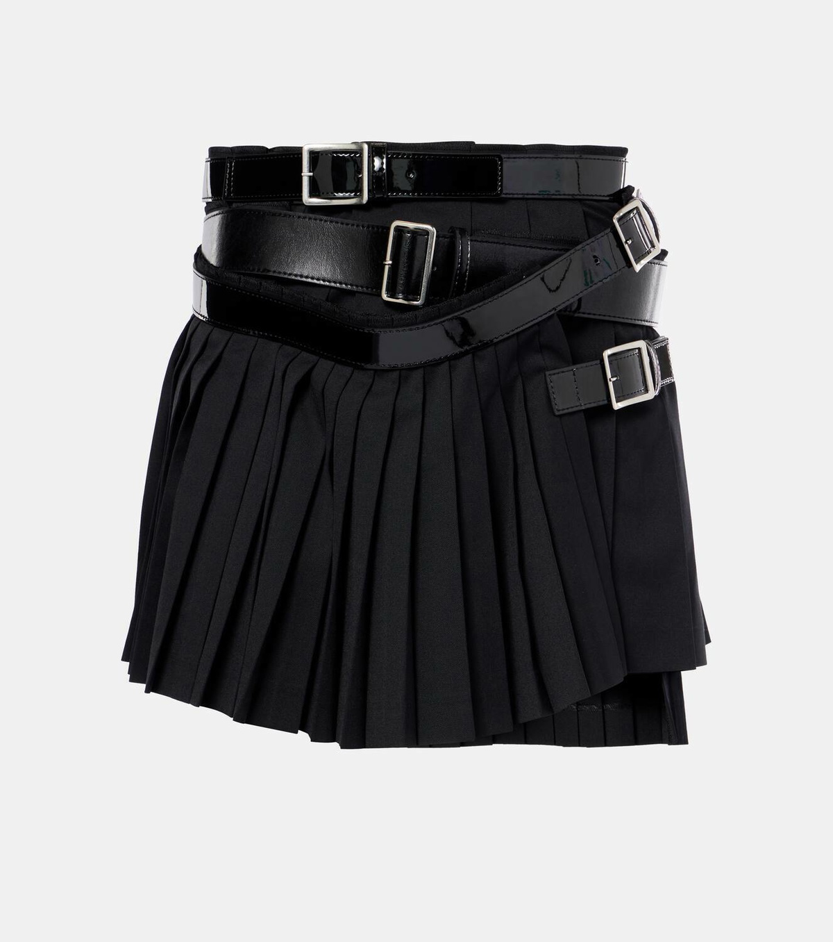 ミニスカート JUNYA WATANABE Women Skirts JOS009051 1 BLACK JUNYA WATANABE | BELTED PLEATED MINI SKIRT