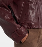 Veronica Beard Bateman cropped leather jacket