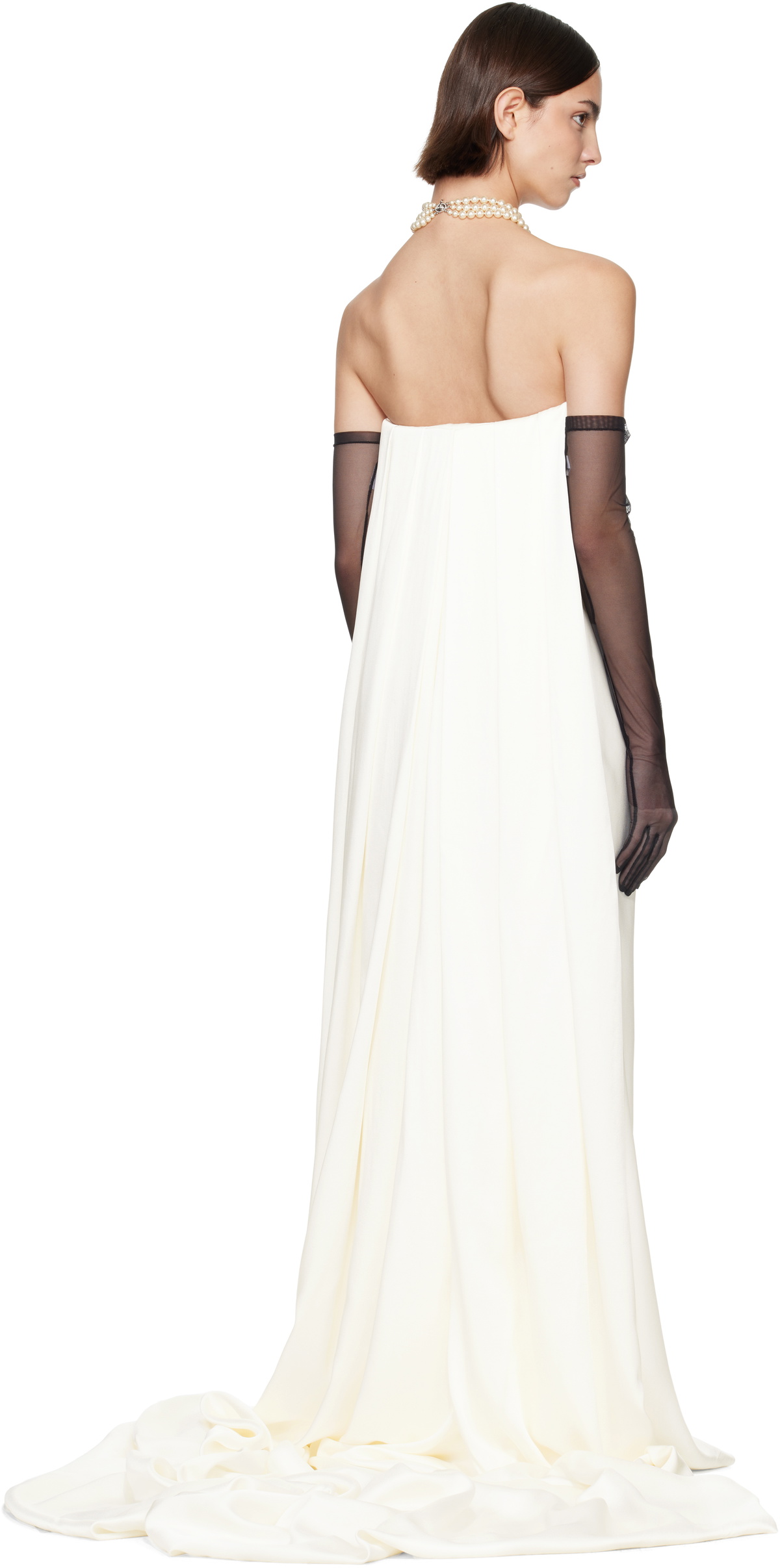 Vivienne Westwood SSENSE Bridal Capsule Galaxy Cape Maxi Dress