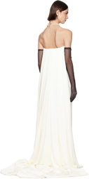Vivienne Westwood SSENSE Bridal Capsule Galaxy Cape Maxi Dress