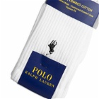 Polo Ralph Lauren Cotton Crew W/Pp Socks 3 Pack White - Mens - Socks
