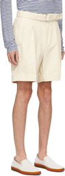 Officine Générale Off-White Organic Cotton Luigi Shorts