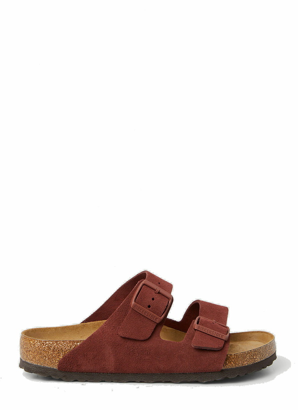 Photo: Arizona Two Strap Sandals in Burgundy